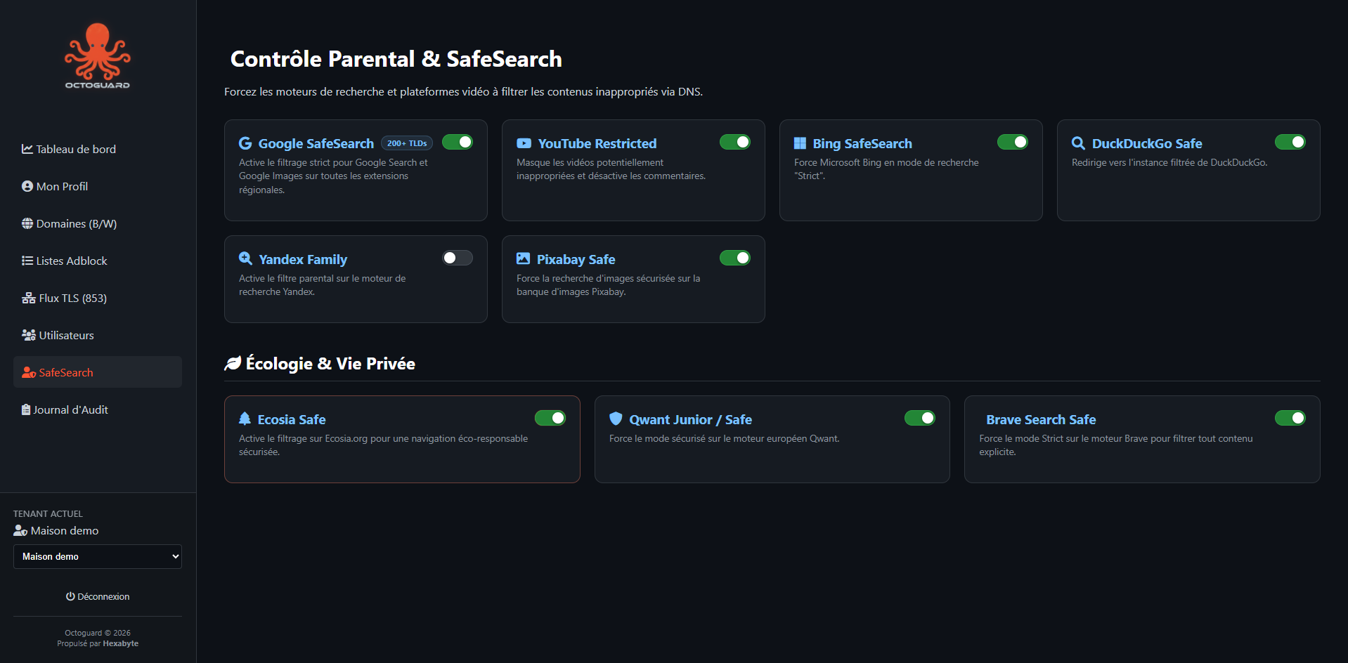 Configuration SafeSearch